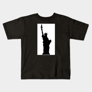 Liberty in Black Kids T-Shirt